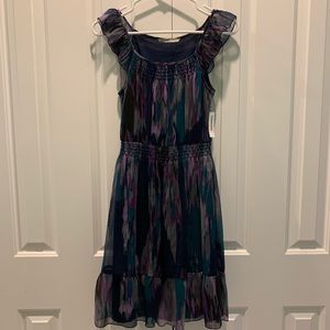NEW NWT Old Navy Purple Blue Pattern Dress. Women’s XS